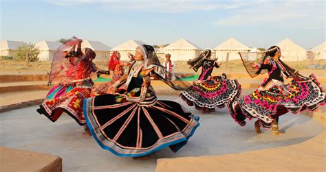 Rajasthani Folk Dance In Desert