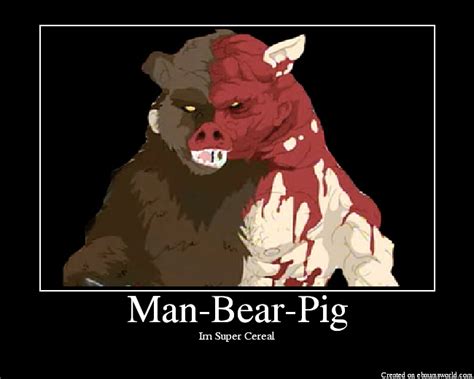 Man Bear Pig Picture Ebaums World