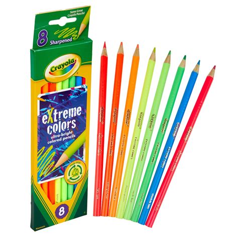 Crayola Extreme Colored Pencils 8pkg Long Michaels