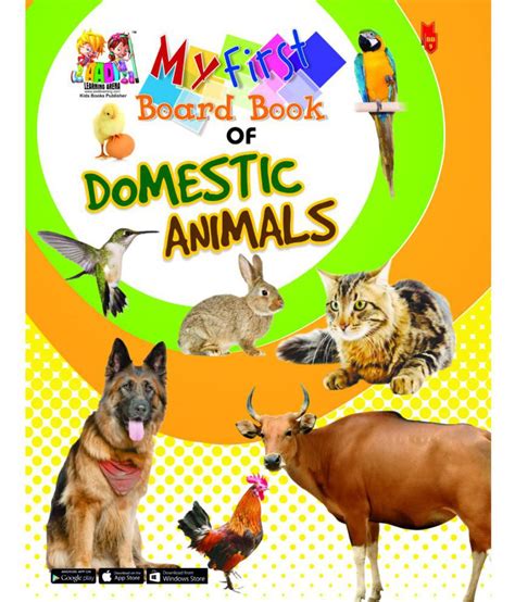 Domestic Animals Board Book For Kids Buy Domestic Animals