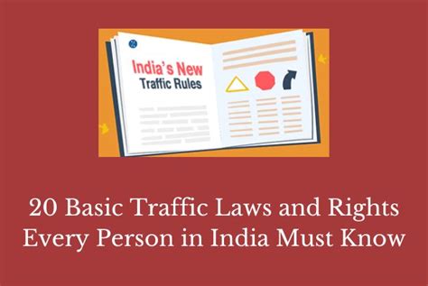 20 Basic Traffic Laws And Rights Every Person In India Must Know