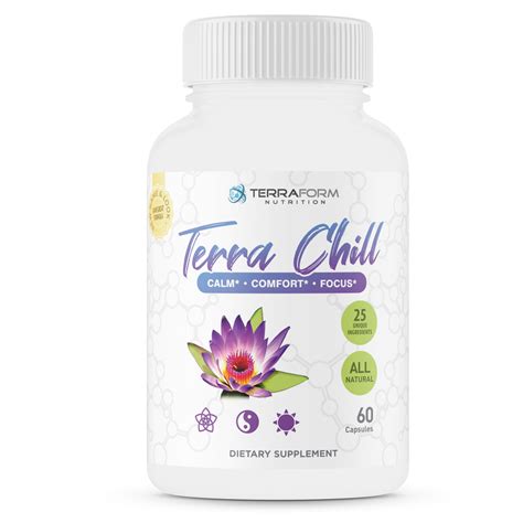 Terra Chill Premium Anxiety Relief Pills Natural Formula Supports A