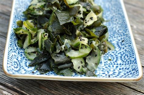 Wakame Kyuri Su Cucumber Seaweed Salad The Garden Of Eating