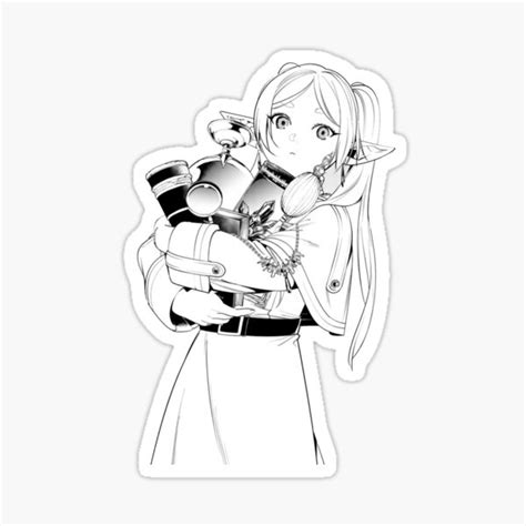 Frieren Holding Sticker For Sale By Snailhunter Redbubble