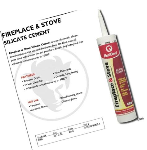 Red Devil 0466 10.1-oz. Black Fireplace & Stove Repair Sealant for sale