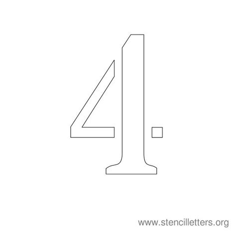 Number Stencils 1 10 Free To Print And Downloadable Instantly