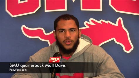 Smu Quarterback Matt Davis Nov 2 2015 Youtube