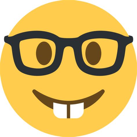 Emoji Nerd Smiley Emoticon Computer Icons Nerd Png Download 512512