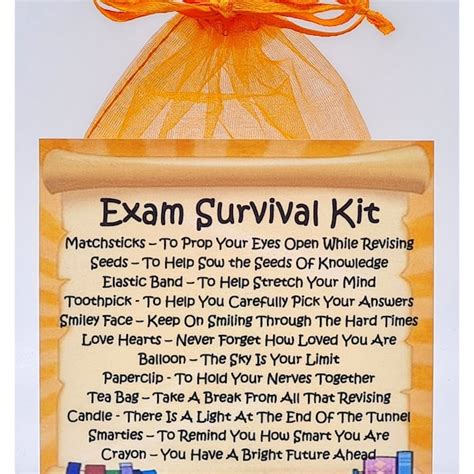 Exam Survival Kit Etsy