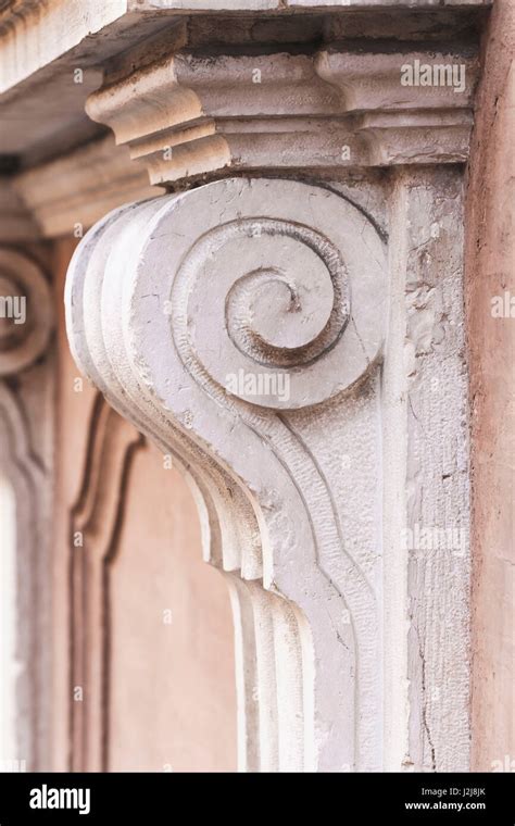 Baroque Architecture Details In Bologna Stucco Stock Photo Alamy
