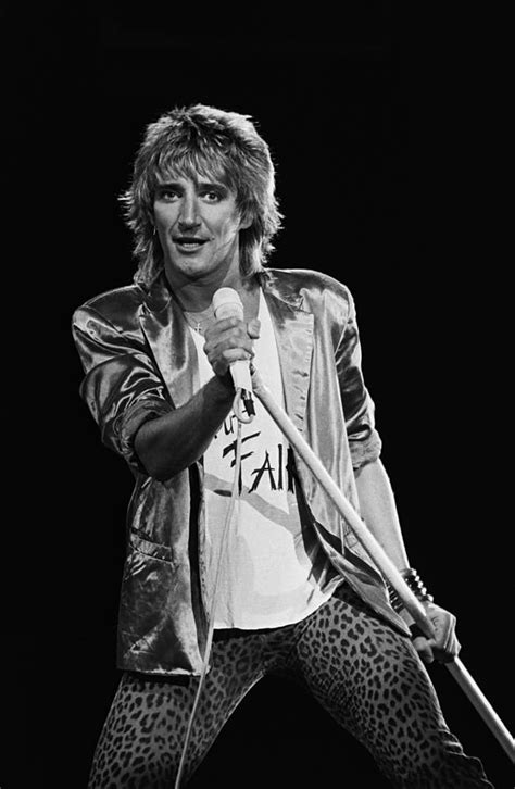 Singer Rod Stewart In Concert Photograph By George Rose Fine Art America
