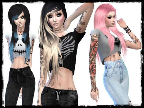 Alternative Crop Tops By Maruchanbe At Tsr Sims 4 Updates