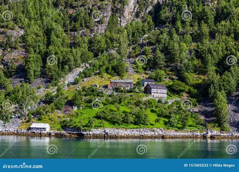 Farming Geirangerfjord In Norway Stock Image Image Of Beautiful