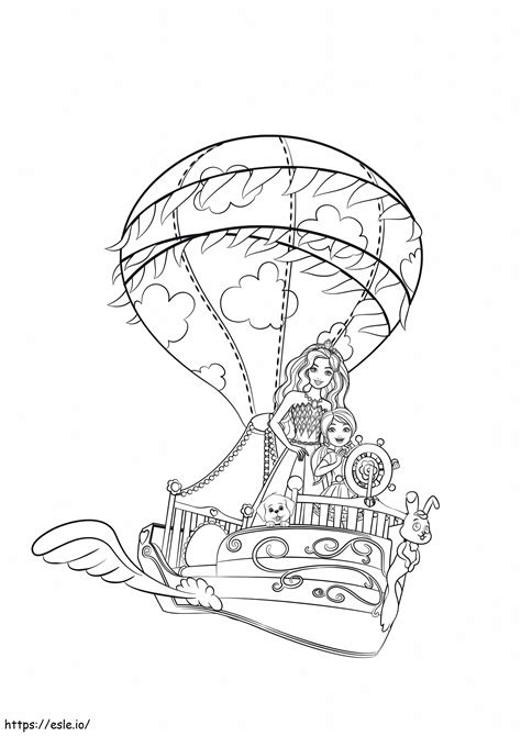 All In The Sailboat Of Dreams Coloring Page