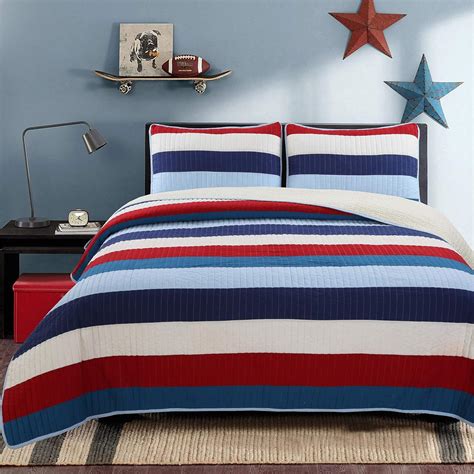 Cozy Line Home Fashions Aaron Bedding Quilt Set Nautical