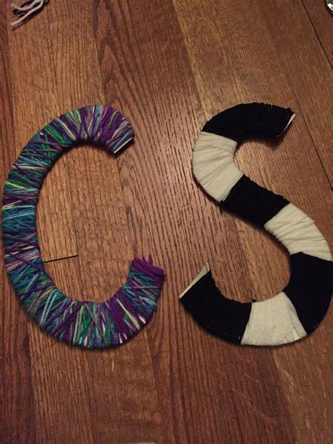 Yarn Wrapped Letters 4 Steps With Pictures Instructables