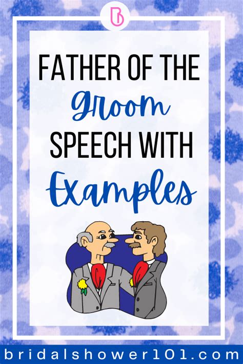 Father Of The Groom Speech Ideas Bridal Shower 101