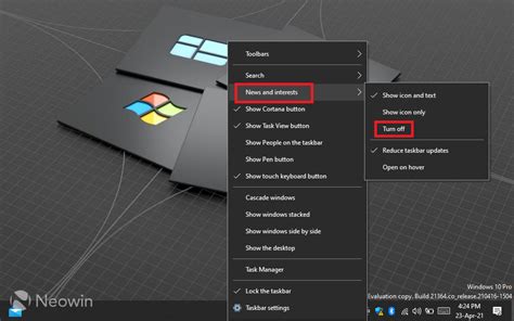 How To Turn Off The News And Interest Widget On Taskbar In Windows Neowin