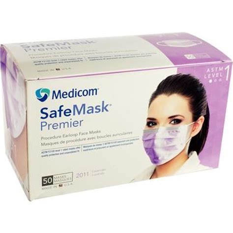 Medicom Safemask® Premier Lavender Earloop Mask 50box Predictable