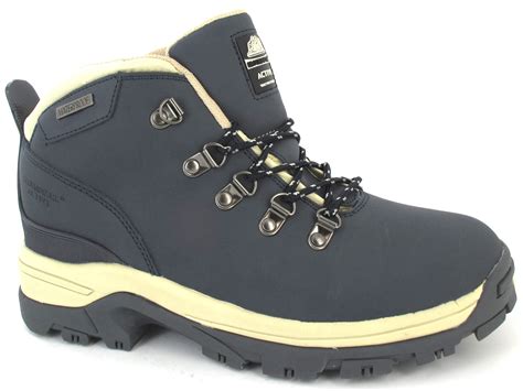 Ladies Womens Groundwork Leather Walking Waterproof Hiking Trekking Boots Sizes Ebay