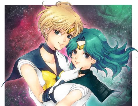 Ten Ou Haruka Kaiou Michiru Sailor Uranus And Sailor Neptune