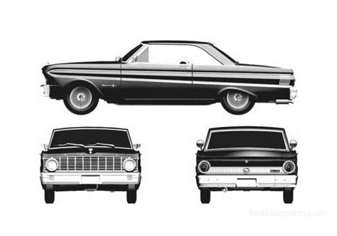 Download Drawing Ford Falcon Sprint Hardtop Coupe 1965 In Ai Pdf Png