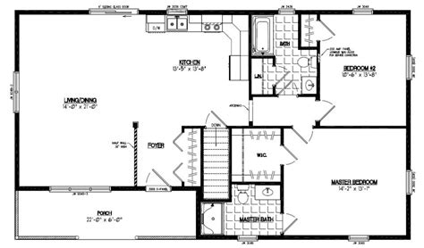 28x48 Frontier Floor Plan 28fr605 Custom Barns And