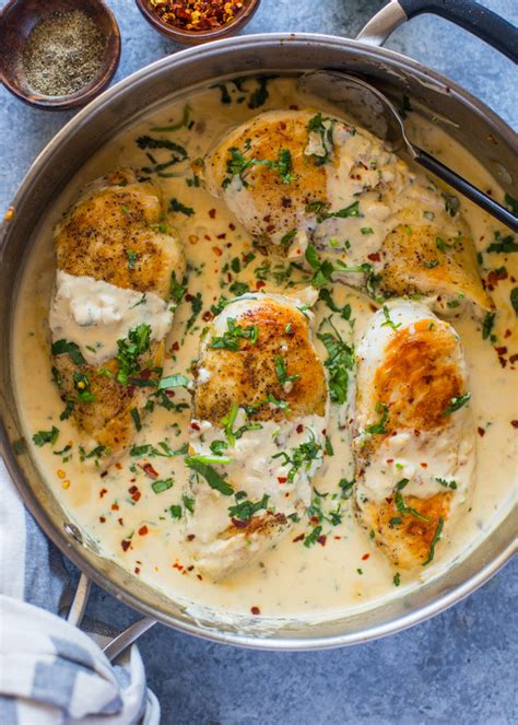 A simple chicken dish packed with bright flavors! Easy One Skillet Creamy Cilantro Lime Chicken | Gimme ...