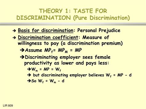 Ppt Discrimination In The Labor Market Powerpoint Presentation Free