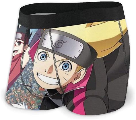 Anime Naruto All Men S Boxer Briefs Men S Underwear Cotton Underwear Fun Black Amazon Ca