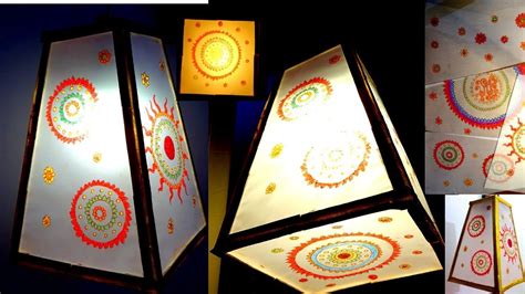 Diy Lantern From Popsicle Stick Diwali Decoration Ideas Youtube