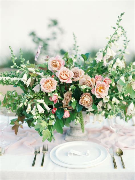 Romantic Pink And Green Centerpiece 4 Elizabeth Anne Designs The