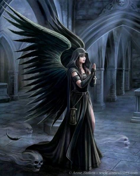 Anne Stokes Goth Gothic Angel Angels Fantasy Art Dislimbed Fantasy Kunst Gothic Fantasy Art