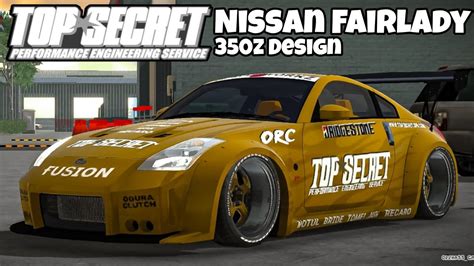 Top Secret Nissan 350z Design Tutorial Car Parking Multiplayer Youtube