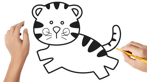Como Desenhar Um Tigre Fofo
