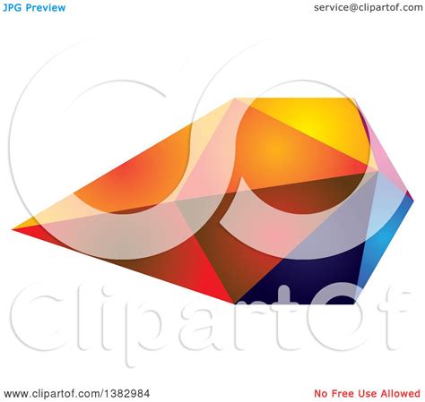 Clipart Of A Colorful Abstract Design Royalty Free Vector