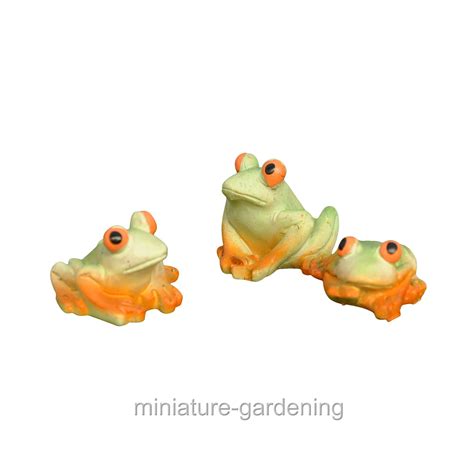 Fairy Garden Animals Resin Mini Frogs 3 Pack Walmart