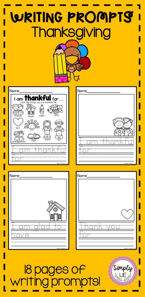 Thanksgiving Writing Worksheet For Students To Practice Their Writing