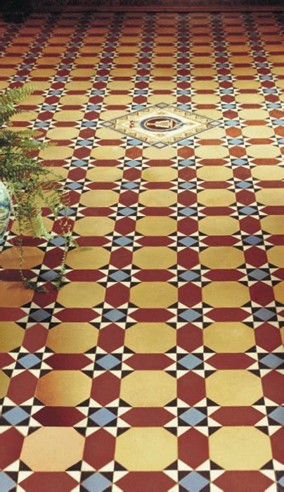 Victorian Floor Tiles Inverlochy Pattern On The Original Floor At