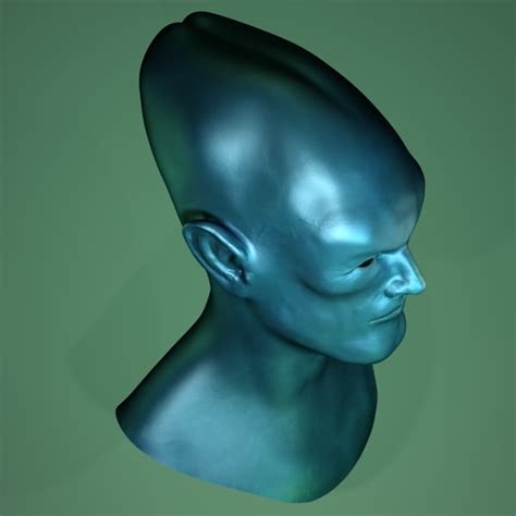 Alien Head 3d Obj