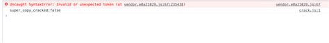 Uncaught SyntaxError Invalid Or Unexpected Token At Vendor E0a21029