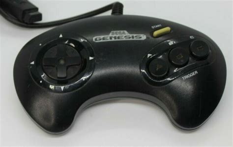 Sega Genesis 3 Button Controller Oem Original Tested Black Ebay