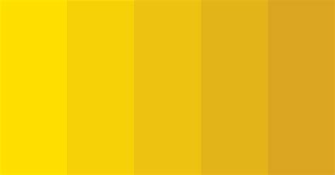 Golden Yellow Gradient Color Scheme Gold