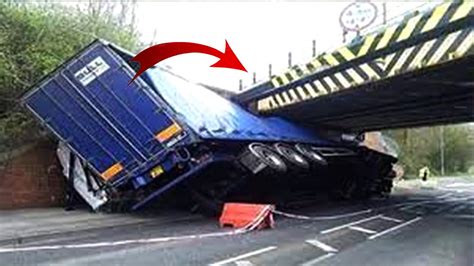 Idiot Truck Drivers Crazy Truck Driving Fails Trucks Smashing Into