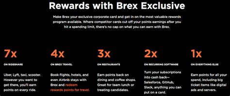 Brex has the best rewards (7x ride share, 4x travel, 3x resturaunts, etc.), excellent customer support, and flashy. Brex Review 2020: Plus A 75k Bonus! | One Mile at a Time