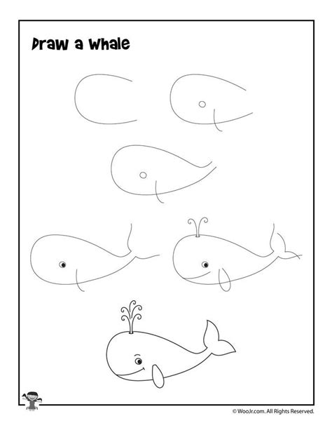 How To Draw Sea Animals At How To Draw