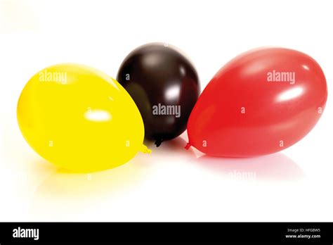 Three Balloons German National Colours Stock Photo Alamy