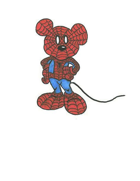 Top Mouse Art Work Spidey Mickey Mouse