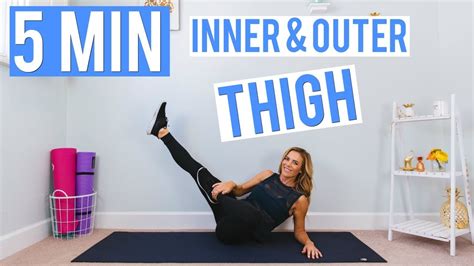 5 Minute Inner And Outer Thigh Workout Youtube