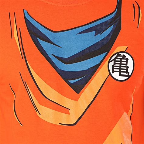 Dbz dragon ball z t shirt dragons vêtement. Dragon Ball Z - Tee Shirt Goku Costume Orange ...